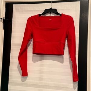 Abercrombie & Fitch Red Crop Top